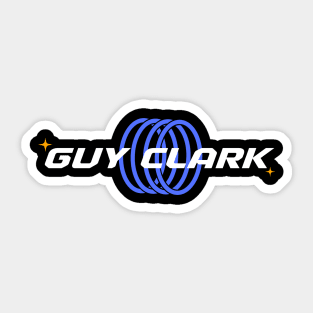 Guy Clark // Blue Ring Sticker